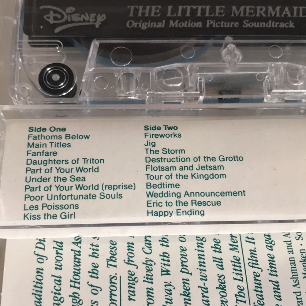 Vintage Disney Music Soundtrack Cassette Tapes Bundle Of Four - Picture 10 of 13